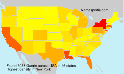 Surname Guerin in USA Surname Guerin in USA