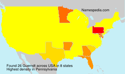 Surname Guerndt in USA Surname Guerndt in USA