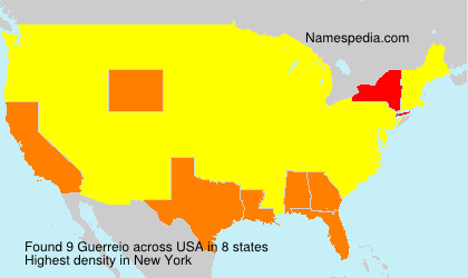 Surname Guerreio in USA Surname Guerreio in USA