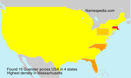 Surname Guerster in USA Surname Guerster in USA