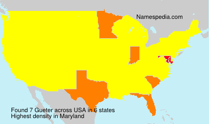 Surname Gueter in USA Surname Gueter in USA