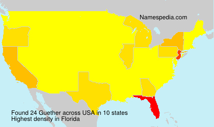 Surname Guether in USA Surname Guether in USA