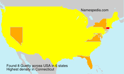 Surname Guetty in USA Surname Guetty in USA