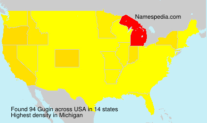 Surname Gugin in USA Surname Gugin in USA