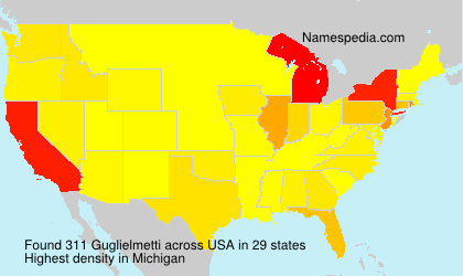Surname Guglielmetti in USA Surname Guglielmetti in USA