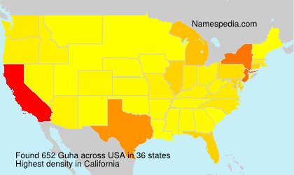 Surname Guha in USA Surname Guha in USA