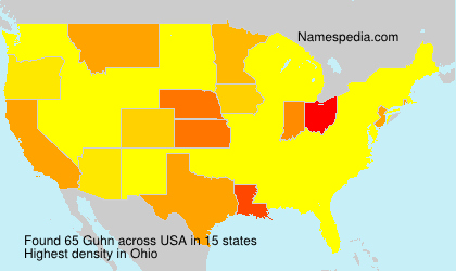 Surname Guhn in USA Surname Guhn in USA