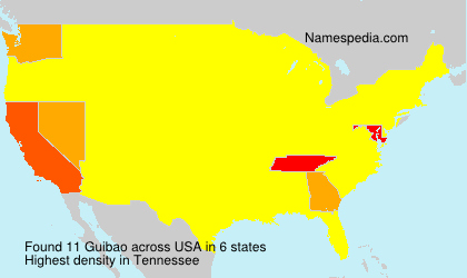 Surname Guibao in USA Surname Guibao in USA