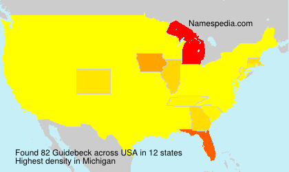 Surname Guidebeck in USA Surname Guidebeck in USA