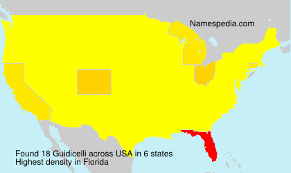 Surname Guidicelli in USA Surname Guidicelli in USA
