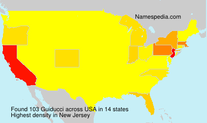 Surname Guiducci in USA Surname Guiducci in USA