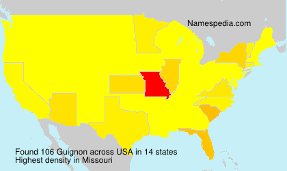 Surname Guignon in USA Surname Guignon in USA