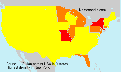 Surname Guilan in USA Surname Guilan in USA