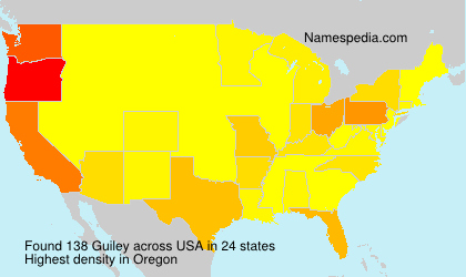 Surname Guiley in USA Surname Guiley in USA