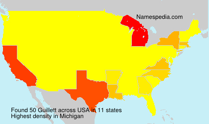 Surname Guillett in USA Surname Guillett in USA