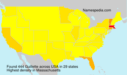 Surname Guillette in USA Surname Guillette in USA