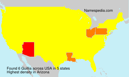 Surname Guillia in USA Surname Guillia in USA