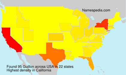 Surname Guillon in USA Surname Guillon in USA