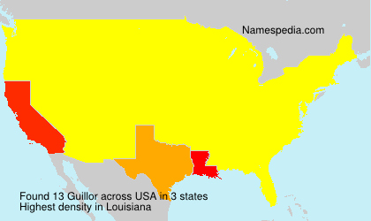Surname Guillor in USA Surname Guillor in USA