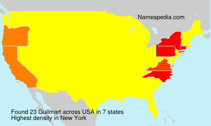 Surname Guilmart in USA Surname Guilmart in USA