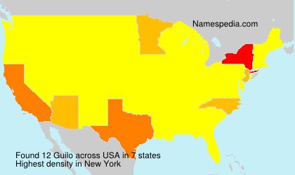 Surname Guilo in USA Surname Guilo in USA