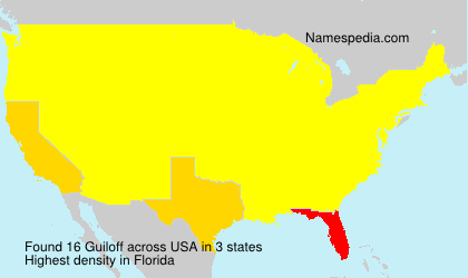 Surname Guiloff in USA