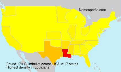 Surname Guimbellot in USA Surname Guimbellot in USA