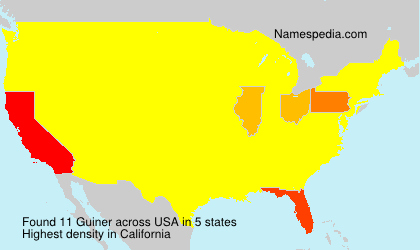 Surname Guiner in USA Surname Guiner in USA