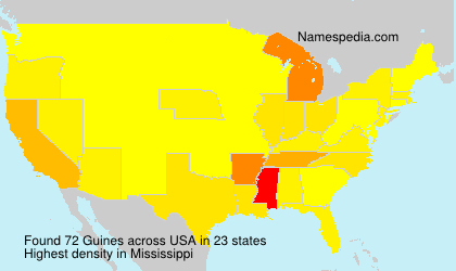 Surname Guines in USA Surname Guines in USA