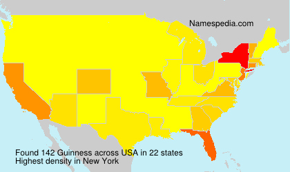 Surname Guinness in USA Surname Guinness in USA