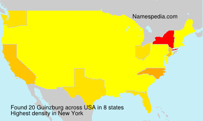 Surname Guinzburg in USA Surname Guinzburg in USA