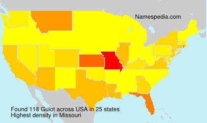 Surname Guiot in USA Surname Guiot in USA