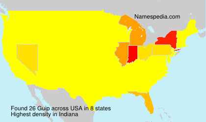 Surname Guip in USA Surname Guip in USA