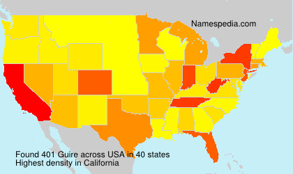 Surname Guire in USA Surname Guire in USA