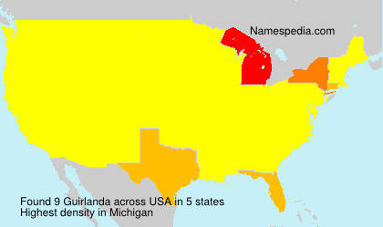 Surname Guirlanda in USA