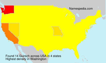 Surname Guirsch in USA Surname Guirsch in USA