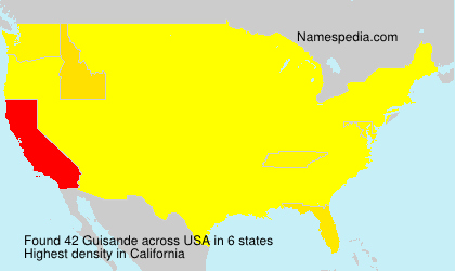 Surname Guisande in USA Surname Guisande in USA
