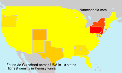 Surname Guischard in USA Surname Guischard in USA