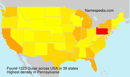 Surname Guise in USA Surname Guise in USA