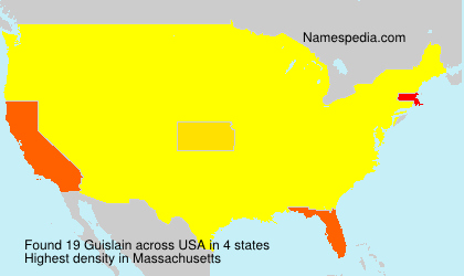 Surname Guislain in USA Surname Guislain in USA