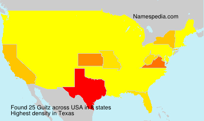 Surname Guitz in USA Surname Guitz in USA