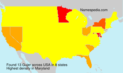 Surname Gujer in USA Surname Gujer in USA