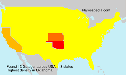 Surname Gulager in USA Surname Gulager in USA