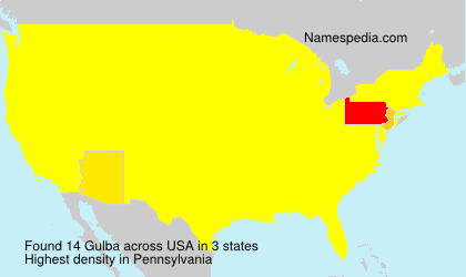 Surname Gulba in USA Surname Gulba in USA