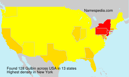 Surname Gulbin in USA Surname Gulbin in USA