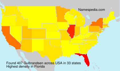 Surname Gulbrandsen in USA Surname Gulbrandsen in USA