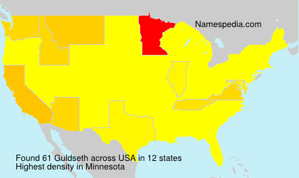 Surname Guldseth in USA Surname Guldseth in USA
