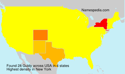 Surname Guldy in USA Surname Guldy in USA