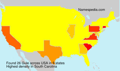 Surname Gule in USA Surname Gule in USA