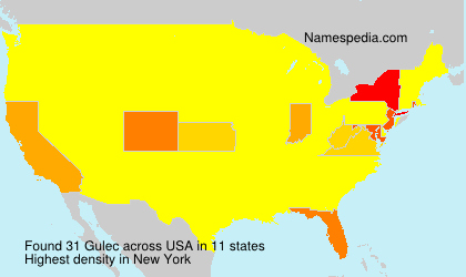 Surname Gulec in USA Surname Gulec in USA